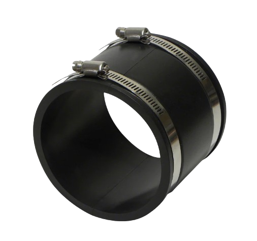 6" to 6" Clay to Plastic Rubber Adaptor